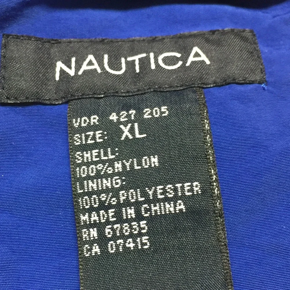 Nautica  Mens XL Blue Swim Trunks Shorts Elastic Waist Casual Lake River Beach‎